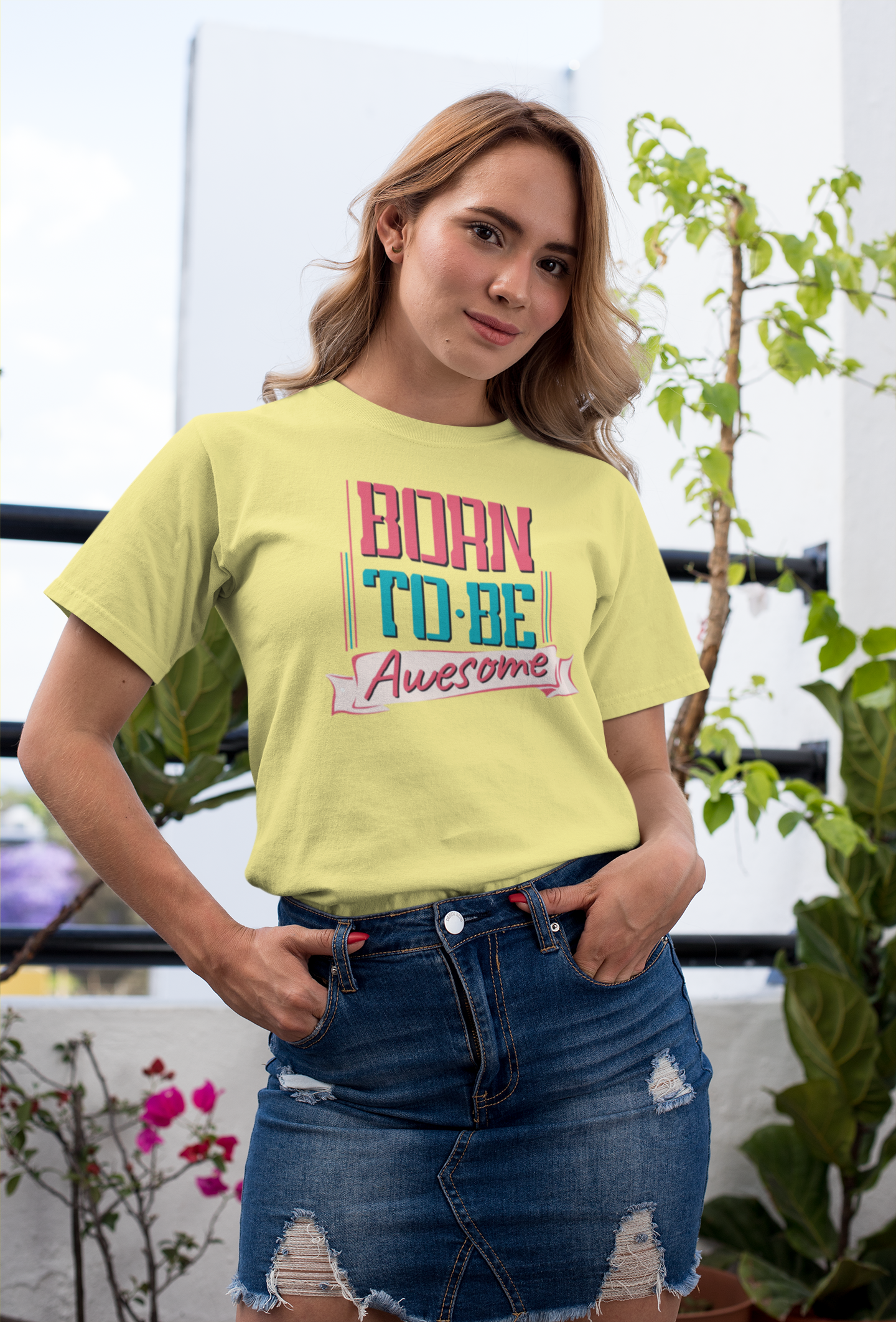 Born To Be Awesome - Men's Crew Neck