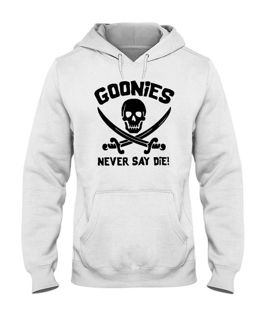 Goonies Never Say Die - Men's Hoodie White/Black