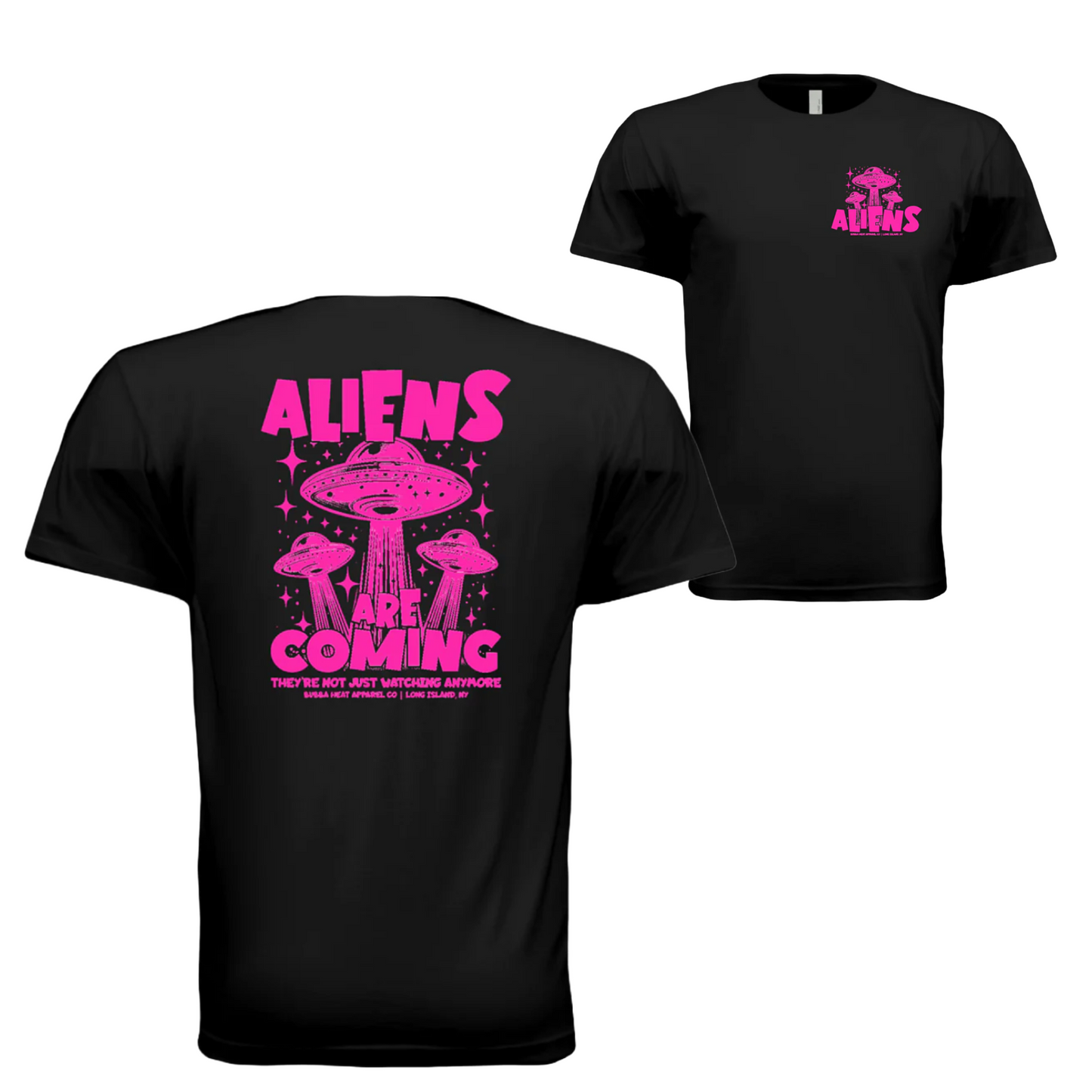 Aliens Are Coming Pink Premium Athletic Fit