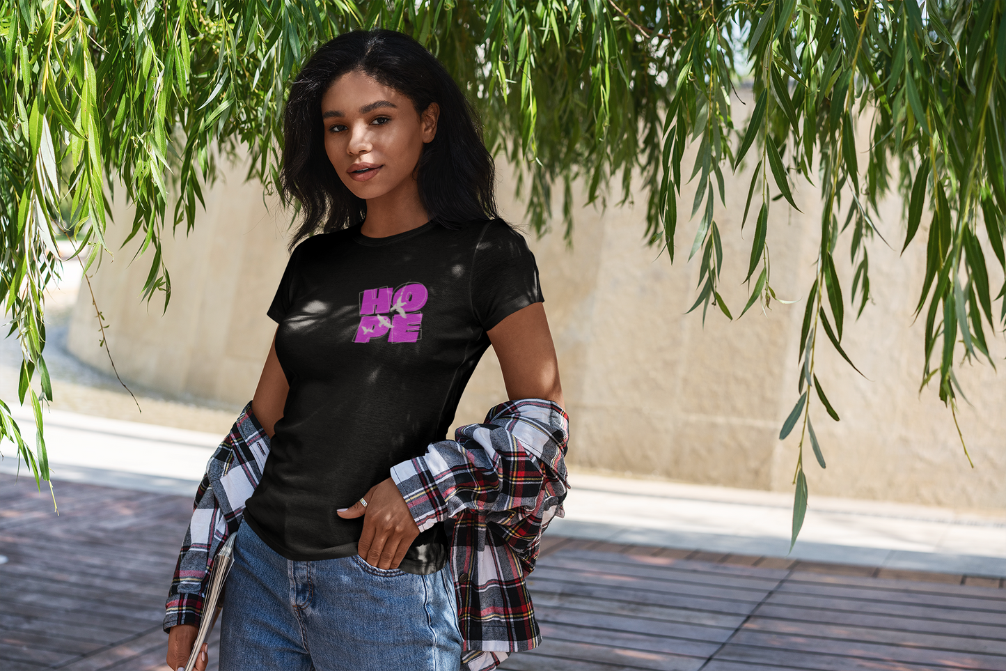 HOPE Doves PINK - Women's T-Shirt
