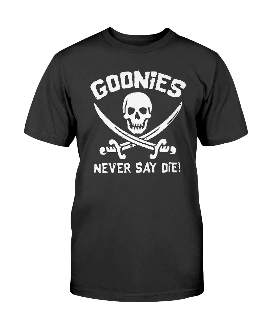 Goonies Never Say Die - Men's Fitted Crew Black/White