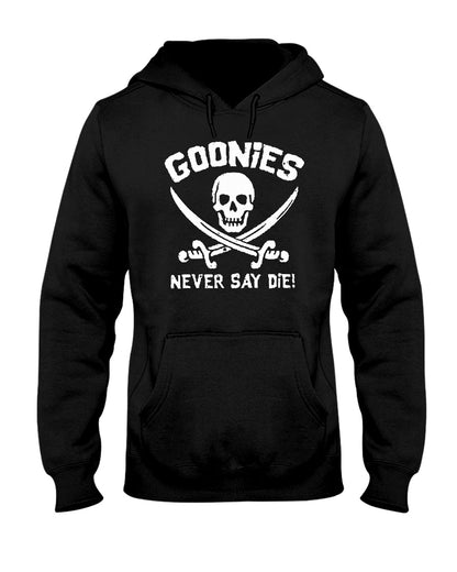 Goonies Never Say Die - Men's Hoodie Black/White