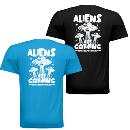 Aliens Are Coming White Premium Athletic Fit