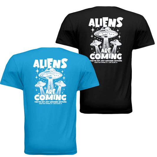 Aliens Are Coming White Premium Athletic Fit