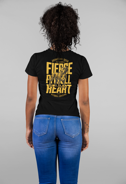 Fierce Pitbull Heart - Women's T-Shirt
